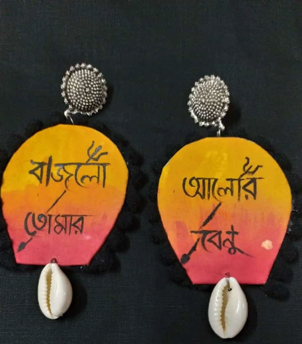 Rishmita Collection Bajlo Tomar Alor Benu Handmade Earring